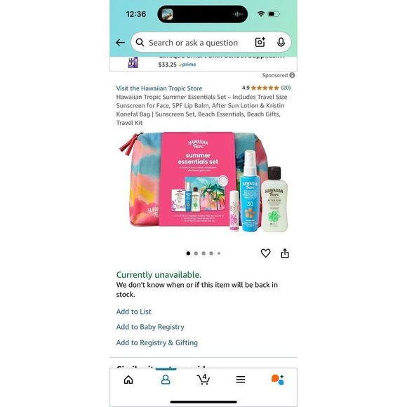 Hawaiian Tropic Summer Essentials Set Design by Kristin Konefal Bag Sunscreen - Picture 9 of 9